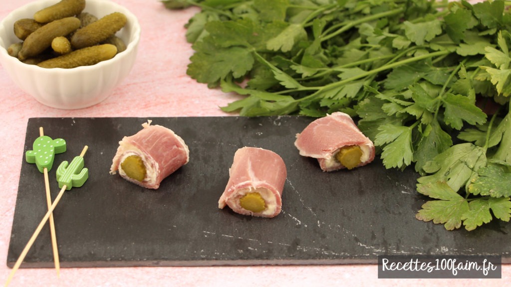 recette roules de jambon fromage frais