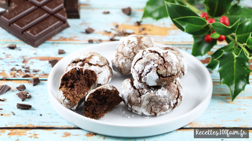 recette video blog crinkles chocolat