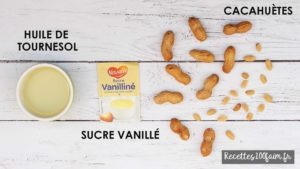 ingredients beurre de cacahuetes