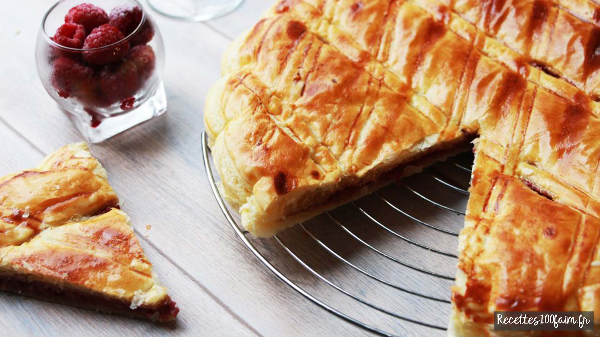 galette des rois aux framboises