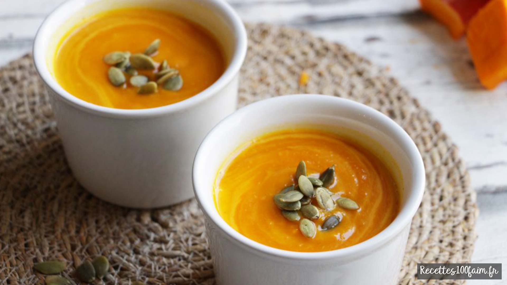 Recette de velouté au potimarron