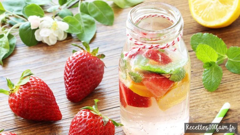 eau détox fraise citron Comment réaliser une eau rafraîchissante fraise et citron