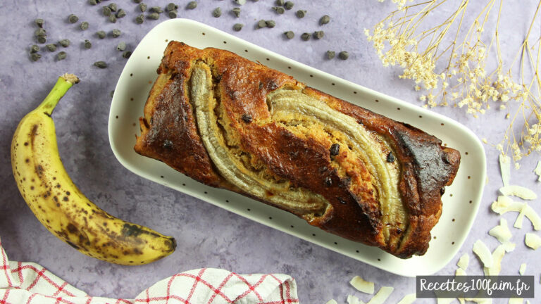 cake banane chocolat noix de coco