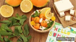 recette salade melon menthe feta