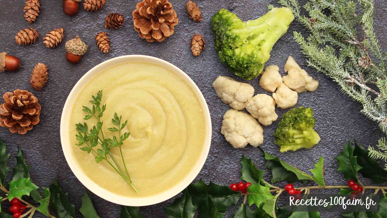 Recette De Soupe Chou Fleur Brocoli Recettes Faim