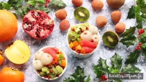 recette salade de fruits hiver kaki