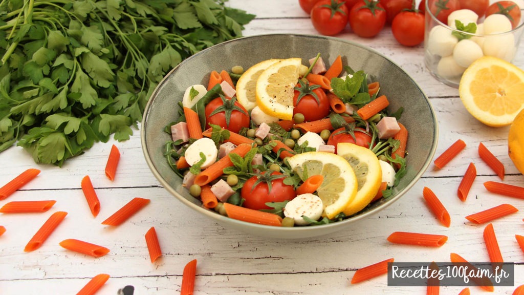 recette salade pates jambon tomate
