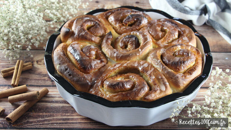 recettes100faim-cinnamons-rolls fiche recette video cinnamon rolls