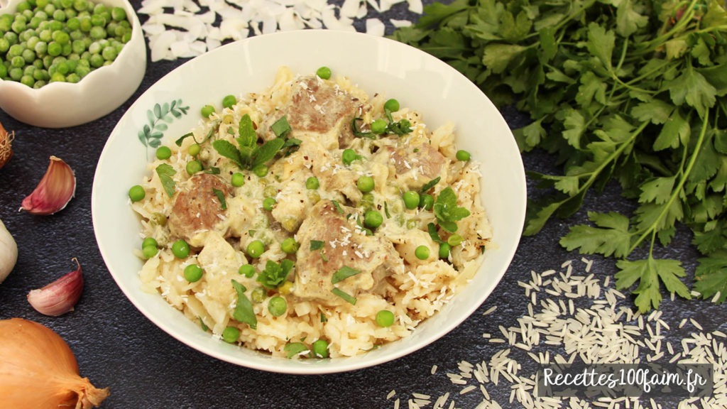 recette curry agneau petits pois coco