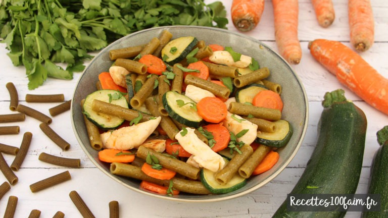 recette poelee poulet carotte courgette pates