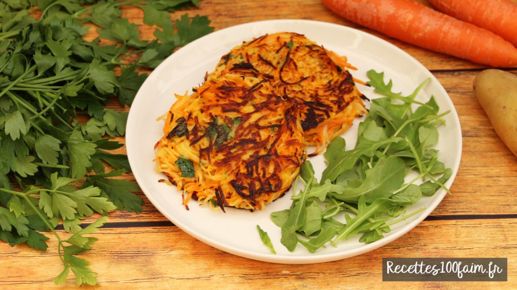 Röstis de pommes de terre aux carottes | Recettes100faim
