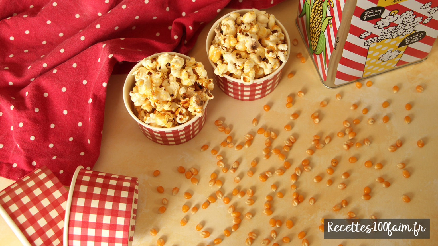 Recette du pop corn au caramel | Recettes100faim