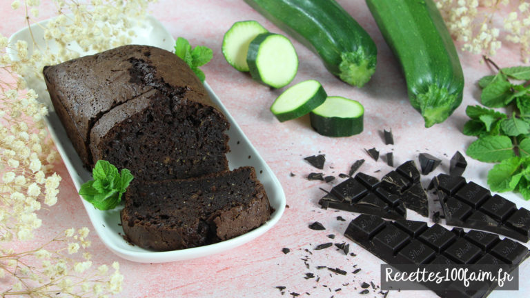 recette cake chocolat courgette