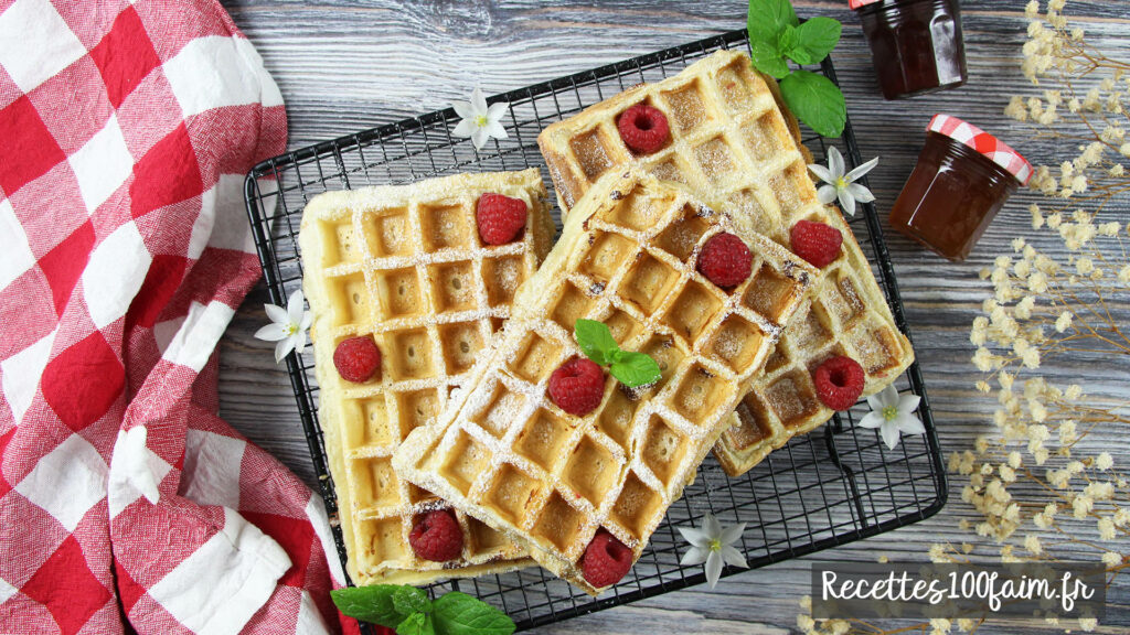 recette gaufre moelleuse epaisse