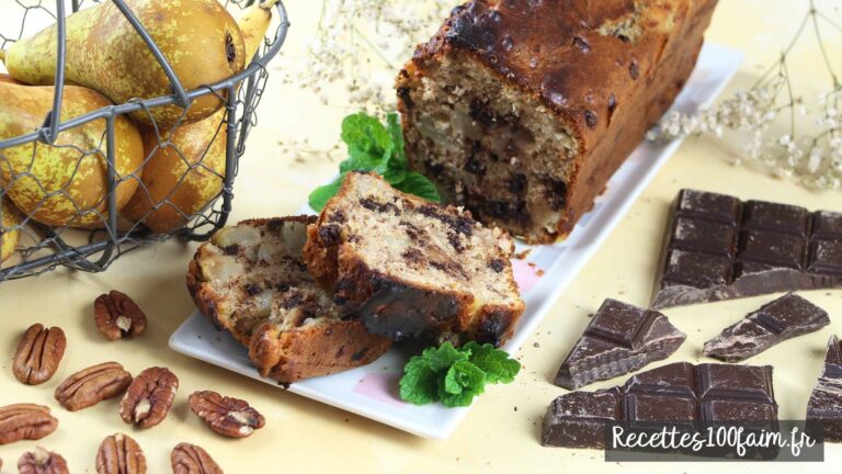recettes100faim-cake-poire-chocolat-pecan recette cake oire chocolat pecan