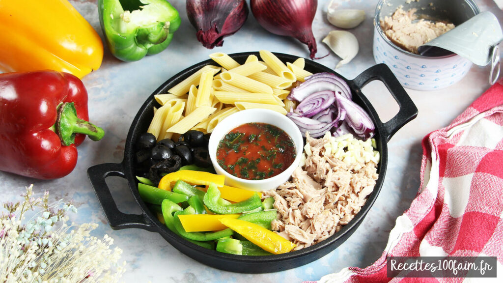 one pot pasta thon poivron
