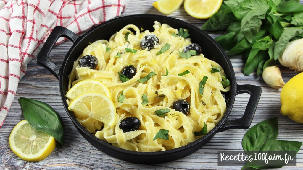 pates citron creme parmesan olive