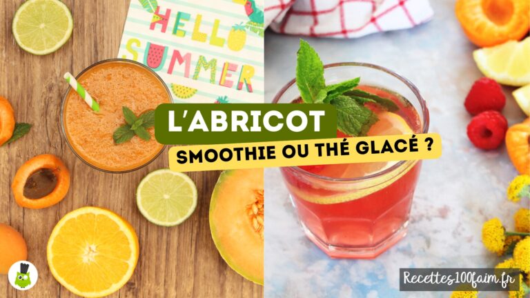 smoothie thé glacé abricot